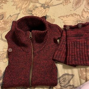 Veronica Beard red and black dickey